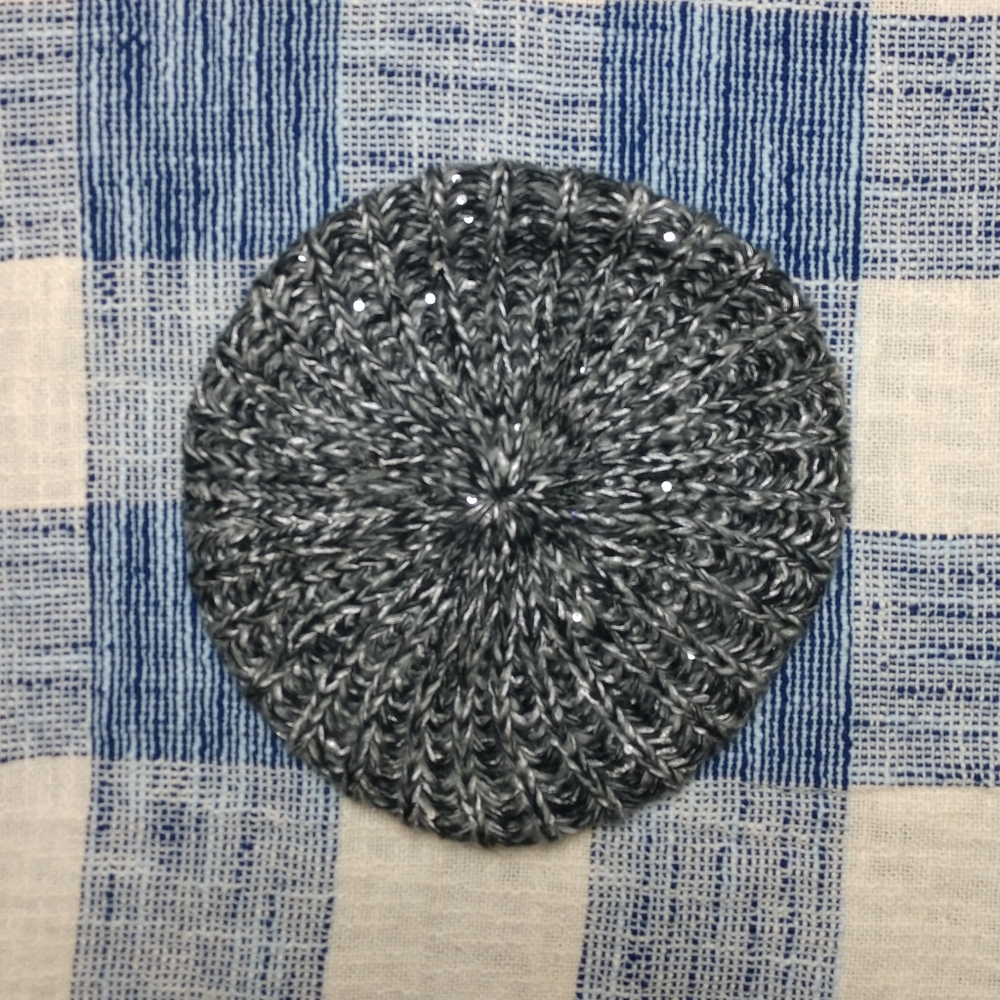 Silver and Black Hat